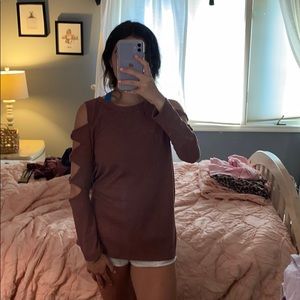 Long sleeve cut out sleeves